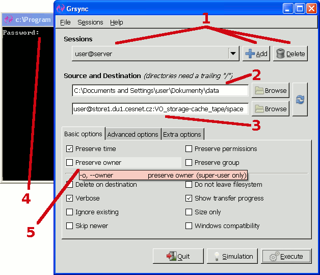 Rsync примеры синхронизации windows